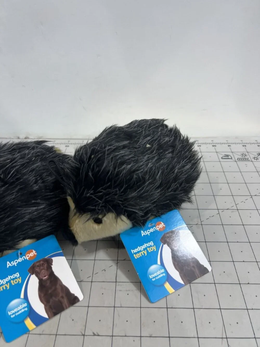 Lot/3 Aspen Pet Hedgehog Terry Toy Dogs Large Plush Squeaky New